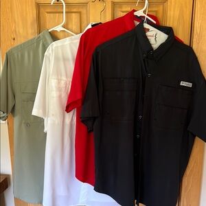 - Bundle of  4 Columbia Casual Button Down Shirt.  Hardly worn